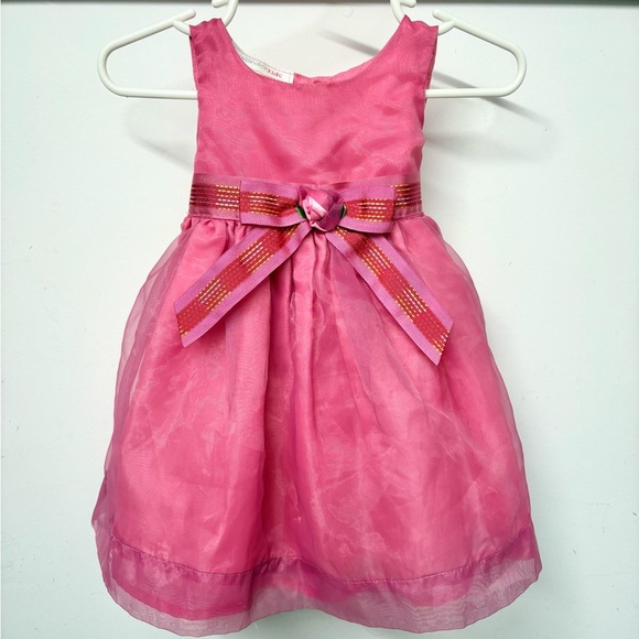 Wonderkids Other - Vtg Wonder Kids Baby Girl's Tulle Dress Size 3/6 Months Easter Occasion Pink